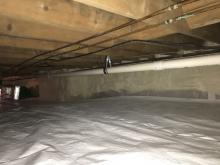 Crawl space encapsulation - ground wall